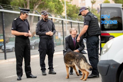 His Excellency the Governor visits Gibraltar Defence Police